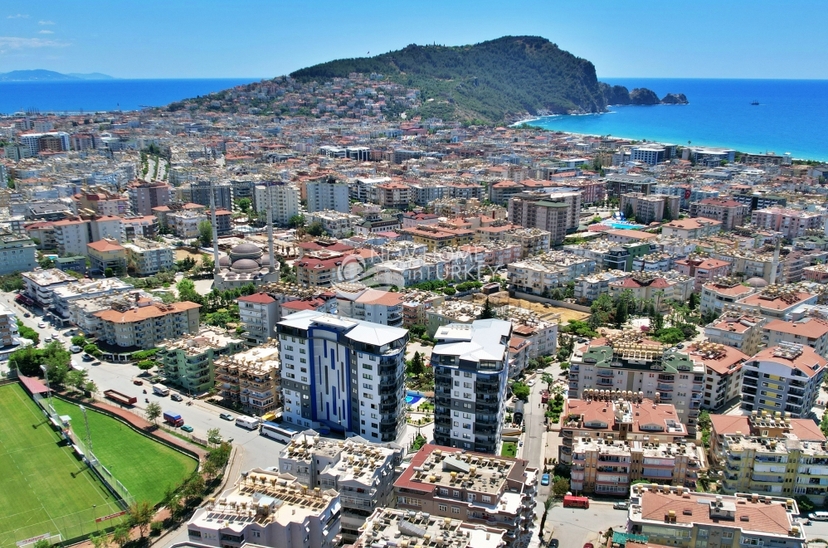 Luxuriöses 2+1 Penthouse mit Meerblick und Burgblick, Alanya Zentrum