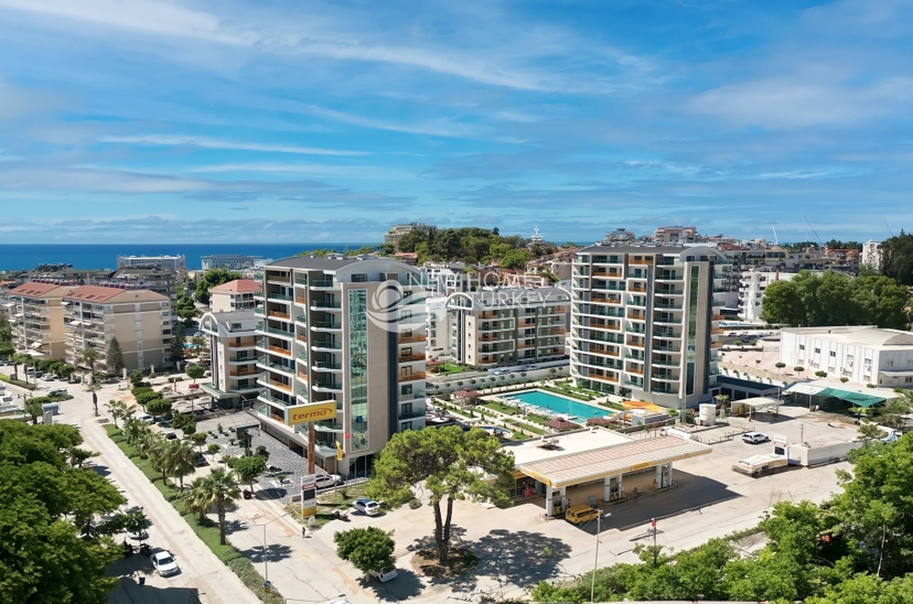 Luxuriöse 1+1 Wohnung mit Meerblick in Avsallar, Alanya