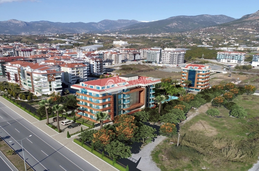 Luxuriöse 2+1 Wohnung mit Meerblick und Bergblick, Alanya - Kestel