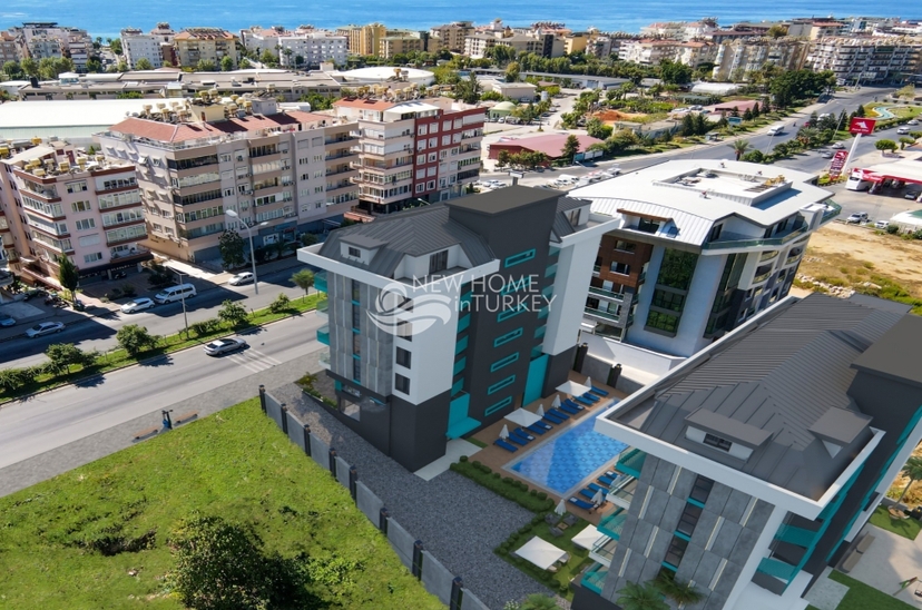 2+1 Wohnung mit Meerblick und Bergblick, Alanya Zentrum