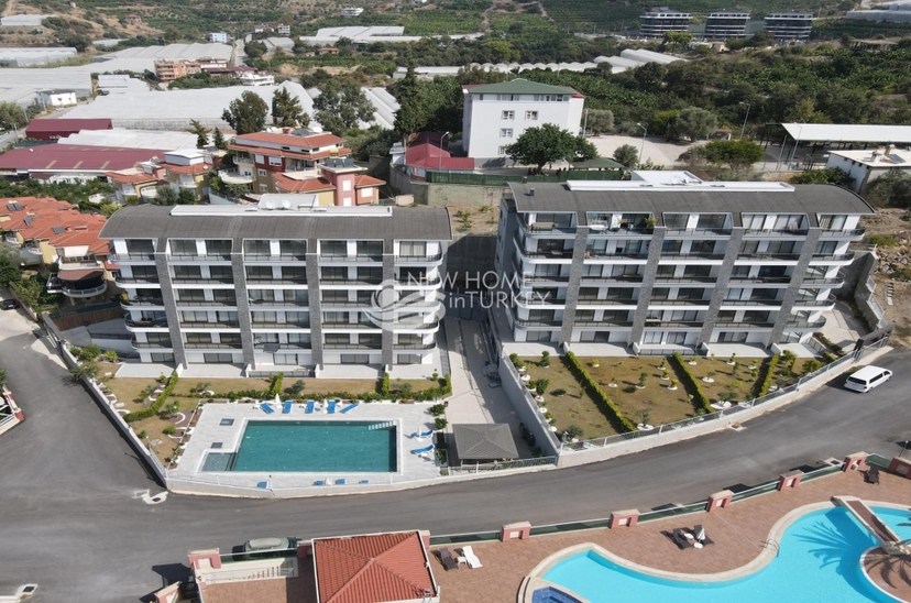 Luxuriöse 1+1 Wohnung mit Meerblick und Bergblick, Alanya - Kargicak