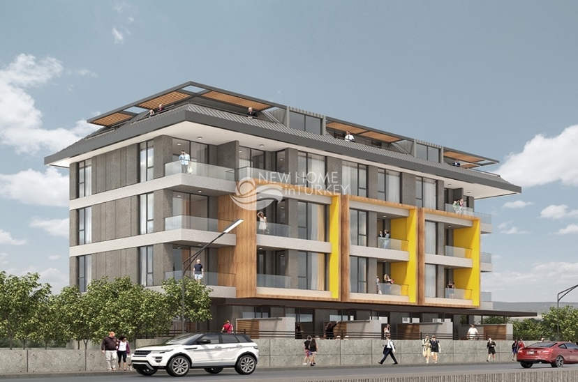 Bjergudsigt 1+1 Lejlighed i Alanya Centrum
