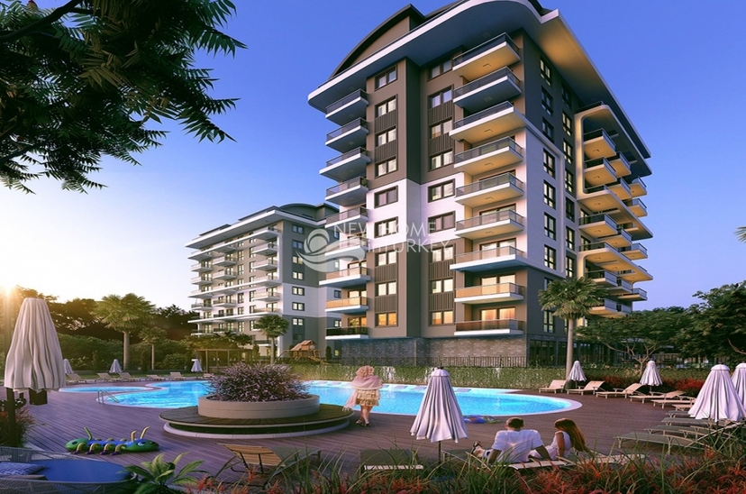 Affordable beautiful apartments in a new complex for sale in Alanya