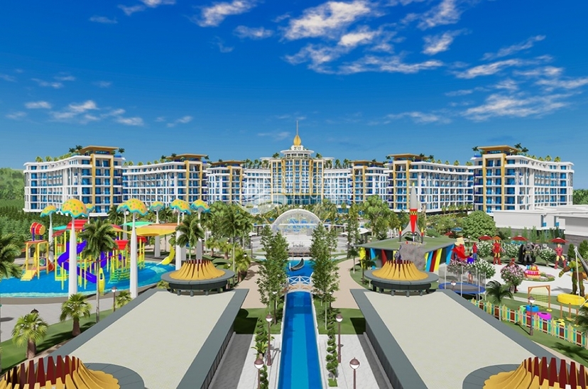 Lyxig 5+1 Villa med utsikt över bergen i Turkler, Alanya