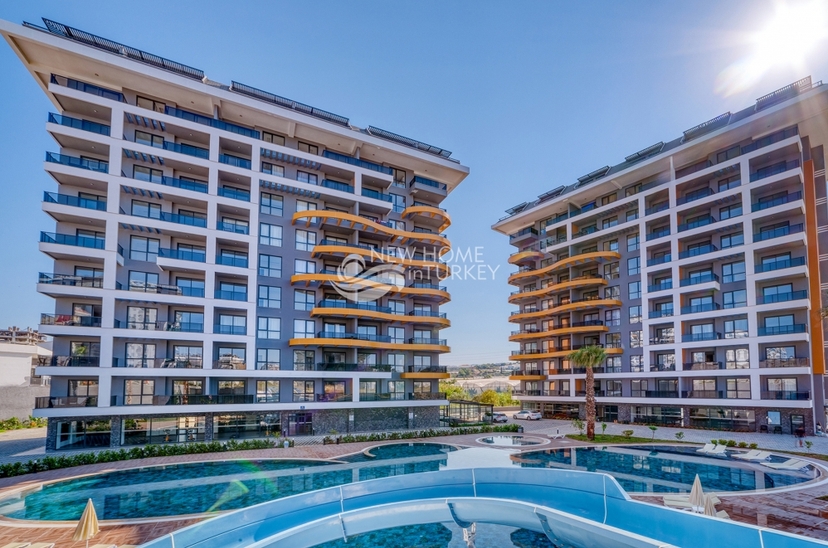 Luksus 2+1 Lejlighed med Bjergudsigt, Alanya