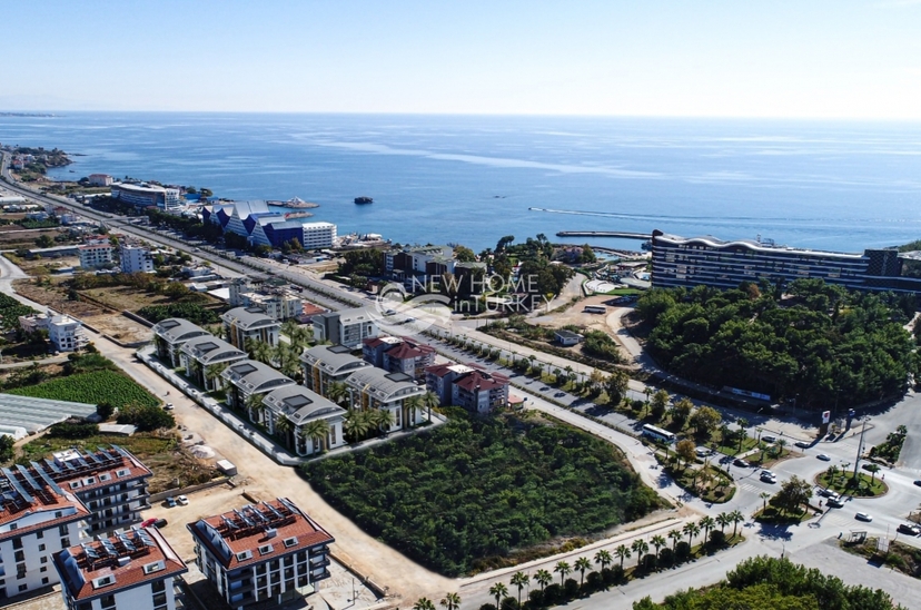 Luxuriöse 1+1 Wohnung mit Meerblick und Bergblick, Alanya-Okurcalar