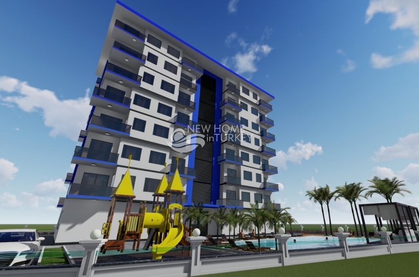 Sea View 1+1 Apartment in Avsallar, Alanya