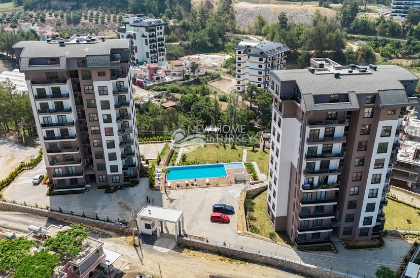 Luksus 2+1 Lejlighed med Hav- og Bjergudsigt, Alanya - Avsallar