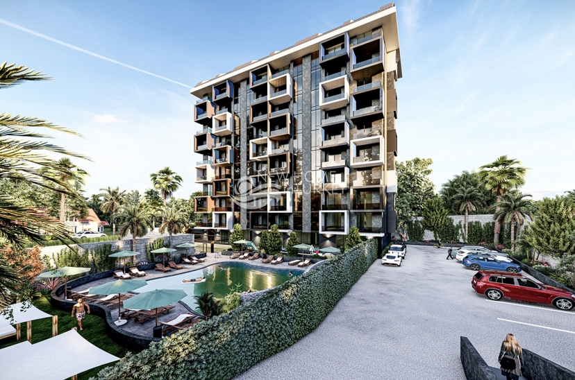 Luksus 2+1 Lejlighed med Hav- og Bjergudsigt, Alanya - Mahmutlar