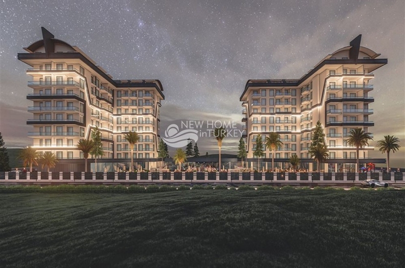 Luxury 1+1 Apartment with Sea and Mountain Views, Alanya - Payallar