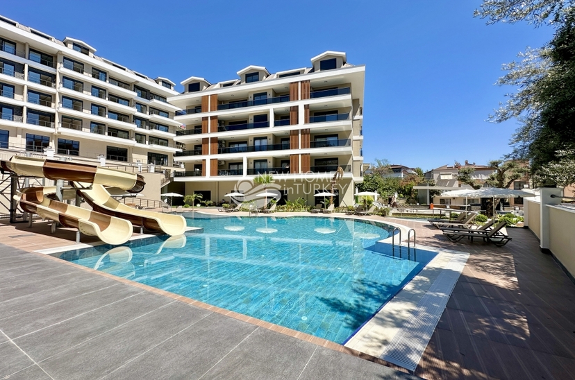 Luxuriöse 2+1 Wohnung mit Meerblick und Bergblick, Alanya - Hasbahce