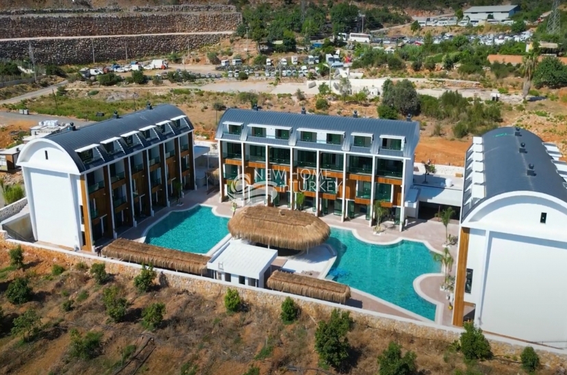 Luksus 2+1 Lejlighed med Hav- og Bjergudsigt, Alanya - Konakli