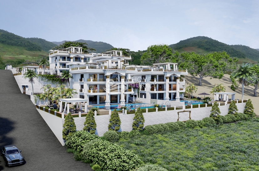 Lyxig 4+1 Villa med Fantastisk Hav- och Bergsutsikt i Alanya Tepe