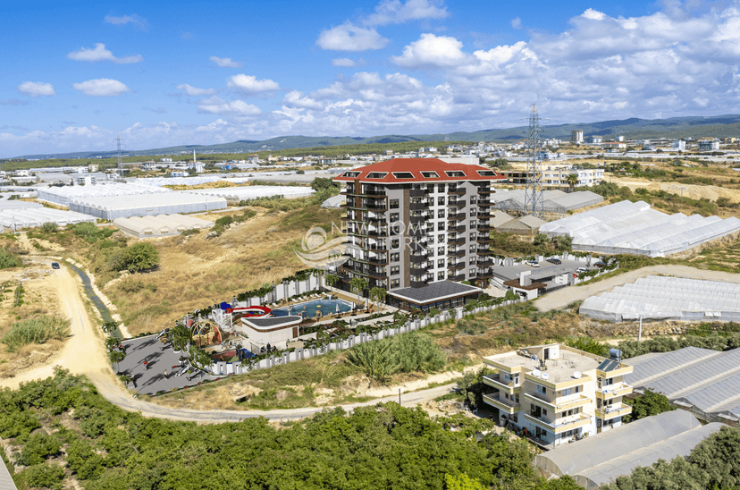 Luksuriøs 1+1 leilighet med sjø- og fjellutsikt, Alanya - Payallar