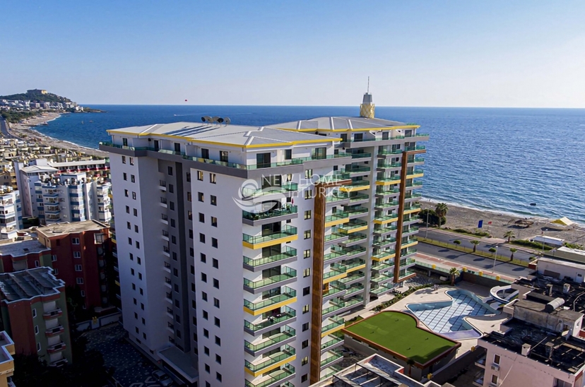 Luxuriöse 2+1 Wohnung mit Meerblick und Bergblick, Alanya - Mahmutlar