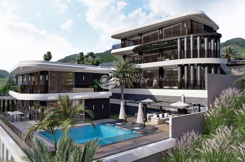 Majestic and high end villa for sale in Alanya