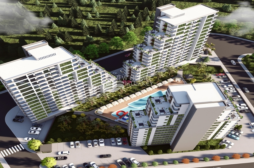 Stunning 1+1 Apartment with Sea and Mountain Views in Mersin Tece