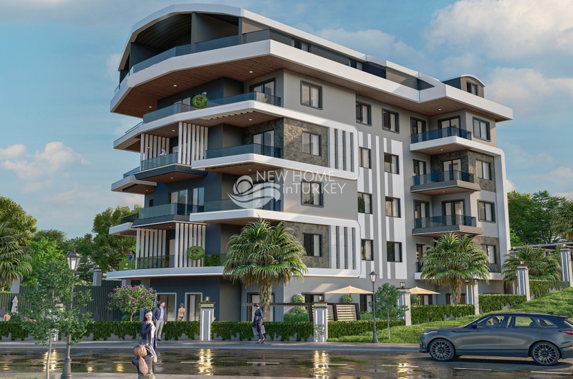 Ylellinen 1+1 asunto vuorinäköalalla, Alanya - Demirtas