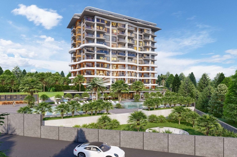 Luxury 1+1 Apartment with Sea and Mountain Views in Demirtas, Alanya