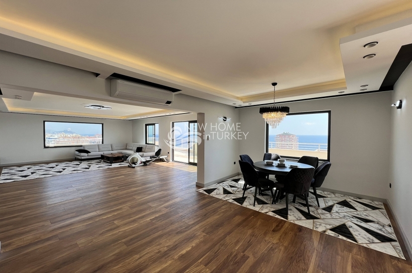 Luxurious 4+1 Sea View Apartment with Pool & Fitness, Alanya - Mahmutlar