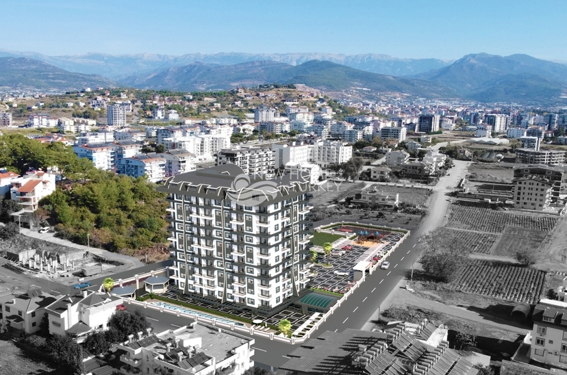 Luxuriöses 1+1 Apartment mit Meerblick und Bergblick