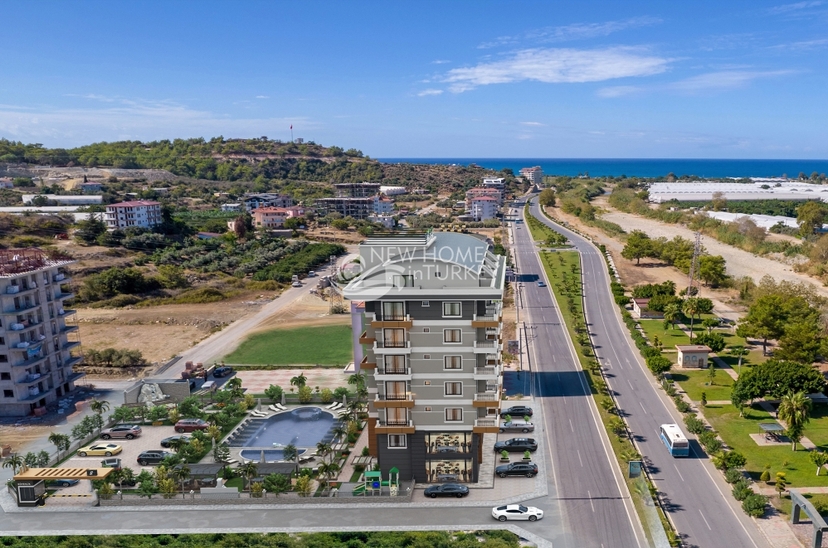 Luxuriöse 1+1 Wohnung mit Bergblick, Alanya - Demirtas