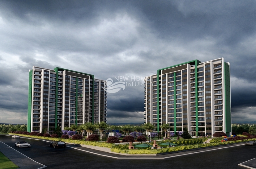 Luxuriöse 2+1 Wohnung mit Meerblick und Burgblick, Mersin