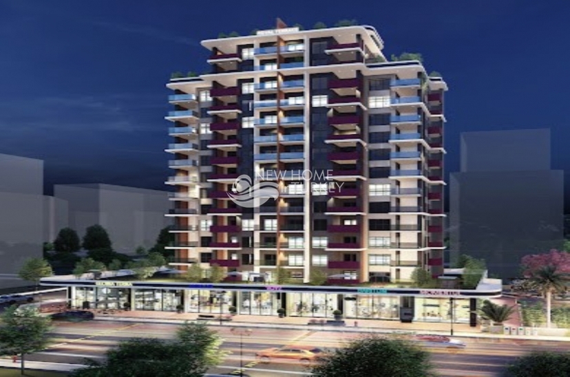 Luxuriöses 2+1 Apartment mit Meerblick und Bergblick, Mersin-Tece