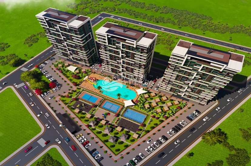 New residential complex with high quality and spacious apartments in Mersin