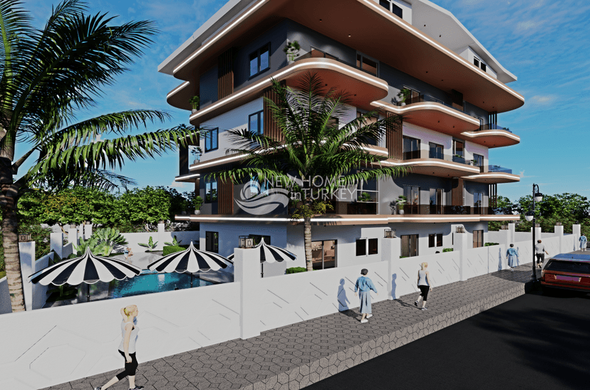 Luxury Mountain View 1+1 Apartment in Gazipasa, Alanya