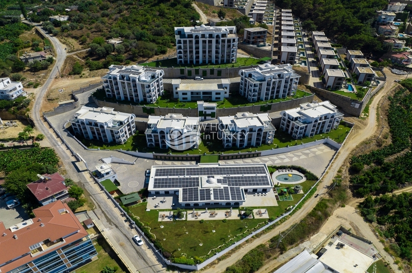 Lyxig 1+1 lägenhet med havs- och bergsutsikt, Alanya - Kargicak