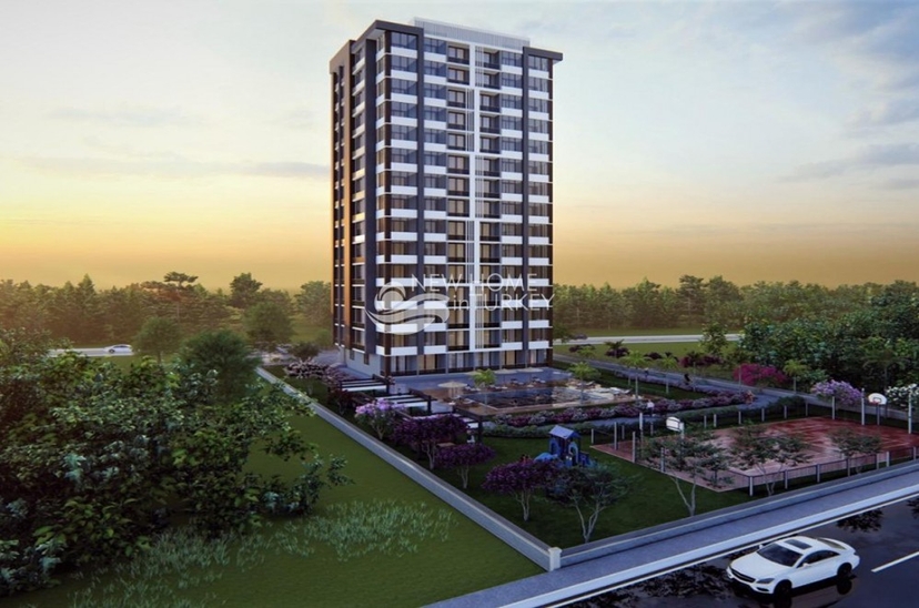 Luxuriöses 1+1 Apartment mit Meerblick und Bergblick, Mersin - Tomuk