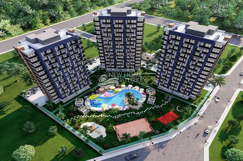 Luxury 1+1 Apartment with Stunning Views in Mersin - Tece