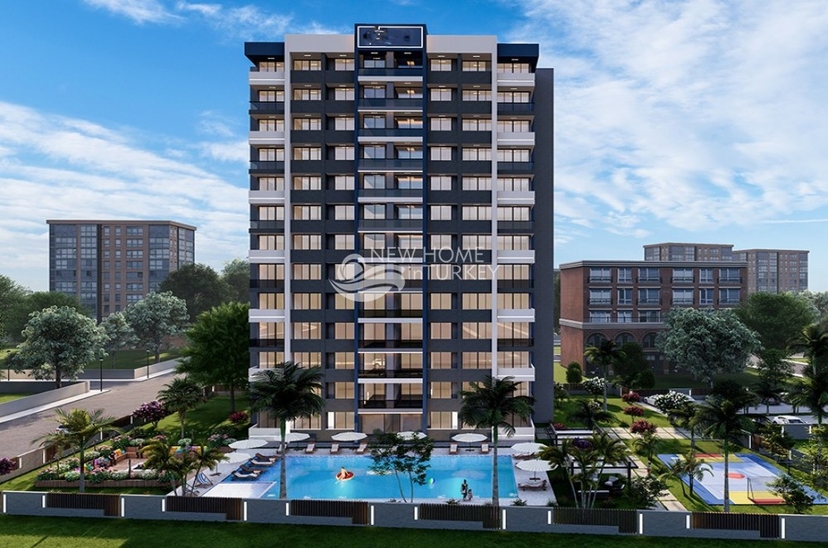Luxus 1+1 Apartment mit Meerblick und Bergblick in Mersin