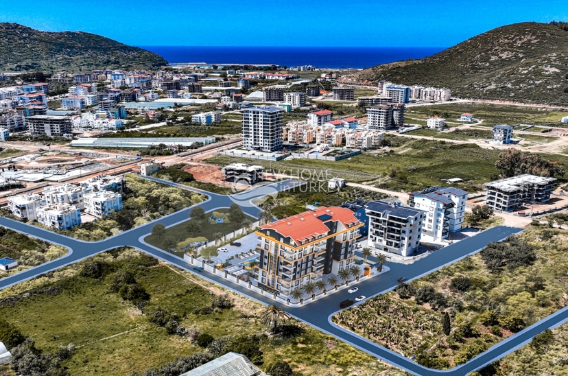 Luxuriöse 1+1 mit Burg und Bergblick, Alanya - Gazipasa