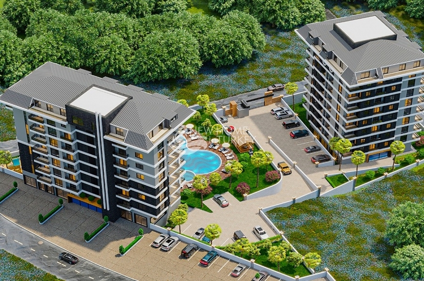 Luxury project with sea view apartments in Payallar district