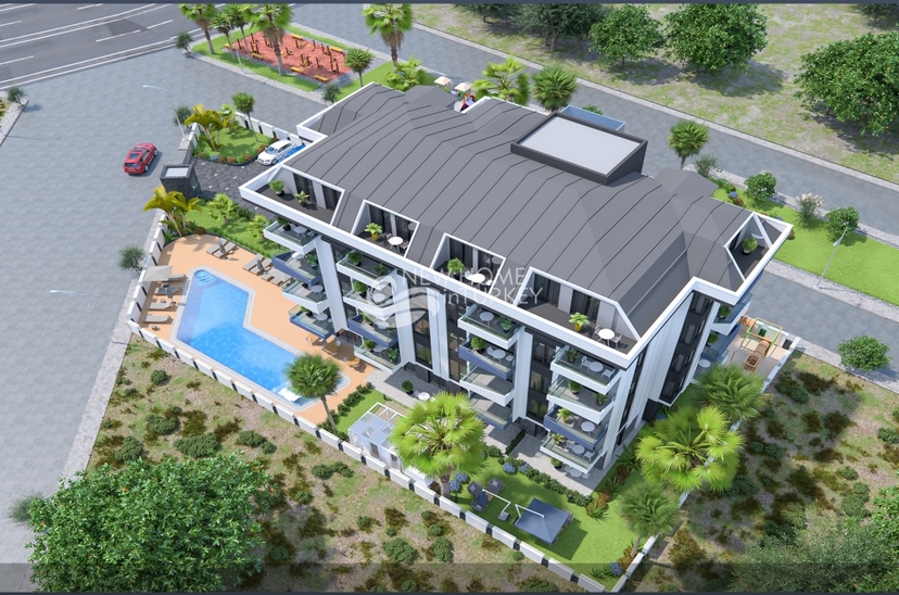 Luxury 1+1 Apartment with Mountain View, Alanya - Demirtas