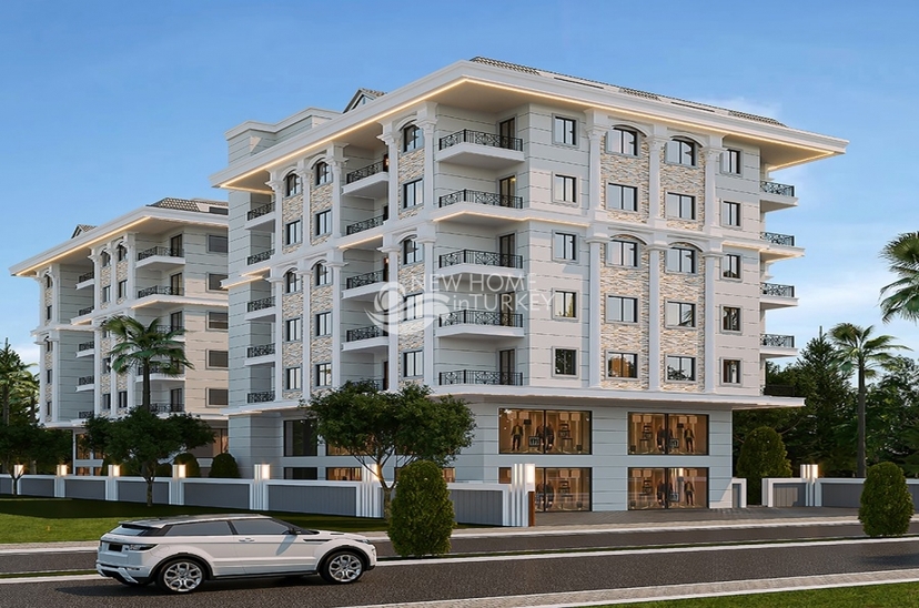 Luksus 1+1 Lejlighed med Slot og Bjergudsigt, Alanya - Mahmutlar