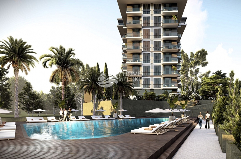 Luxury 1+1 Apartment with Mountain View in Demirtas, Alanya