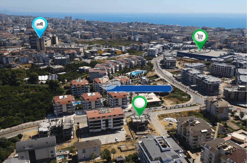 Luxury 1+1 Apartment with Mountain View, Alanya - Oba