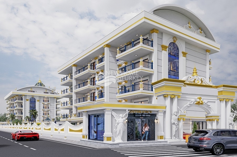 Attractive apartments for sale with sea view in Alanya