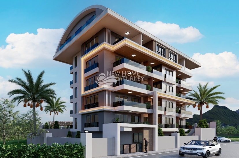 Luxurious 2+1 Apartment with Castle and Mountain Views, Ciplakli