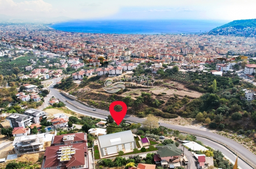 Luxury 2+1 Apartment with Sea and Castle Views, Alanya - Hasbahce