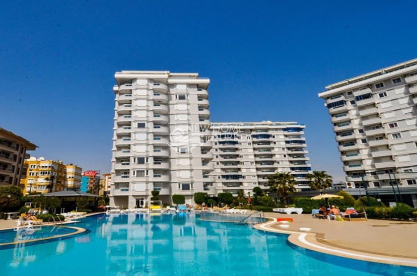Møblert 3+1 leilighet til salgs rett ved stranden i Alanya