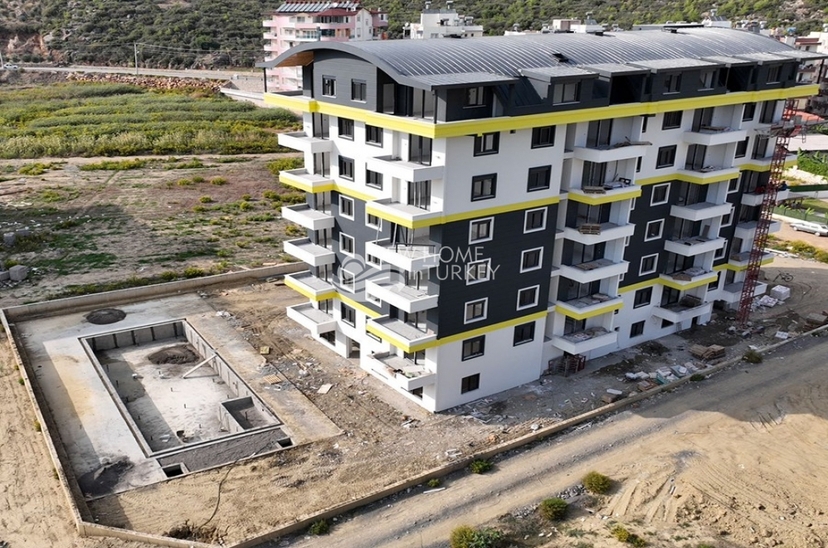 Newly built 1+1 apartment for sale in Alanya