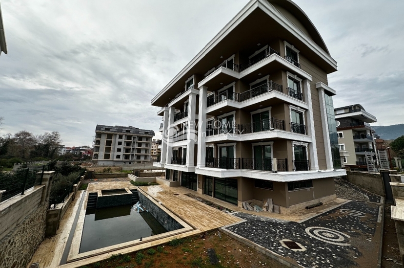 Fjellutsikt 1+1 leilighet i Oba, Alanya