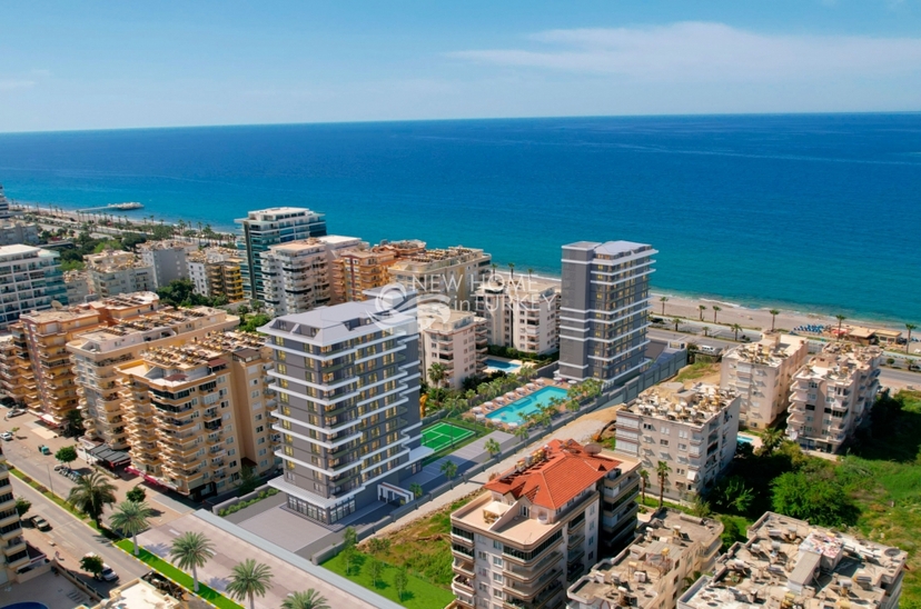 Luxuriöses 1+1 Apartment mit Meerblick und Bergblick, Alanya - Mahmutlar