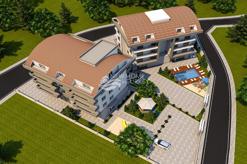 Luxuriöses Bergblick-Penthouse in Alanya - Oba