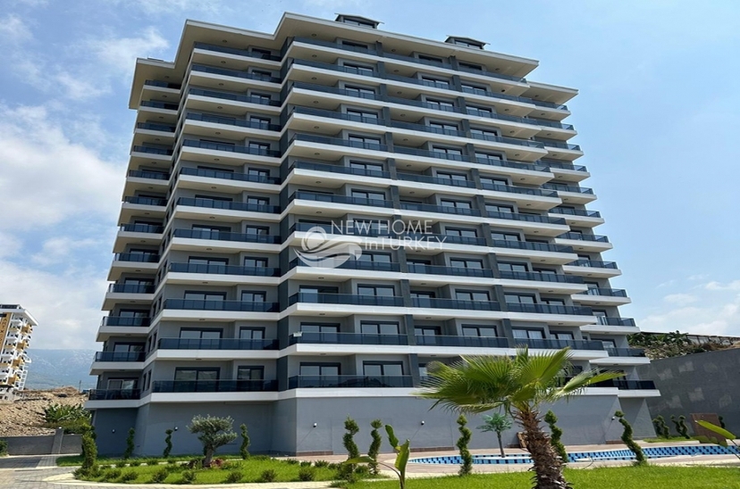 Luxuriöses 1+1 Apartment mit Bergblick, Alanya - Mahmutlar