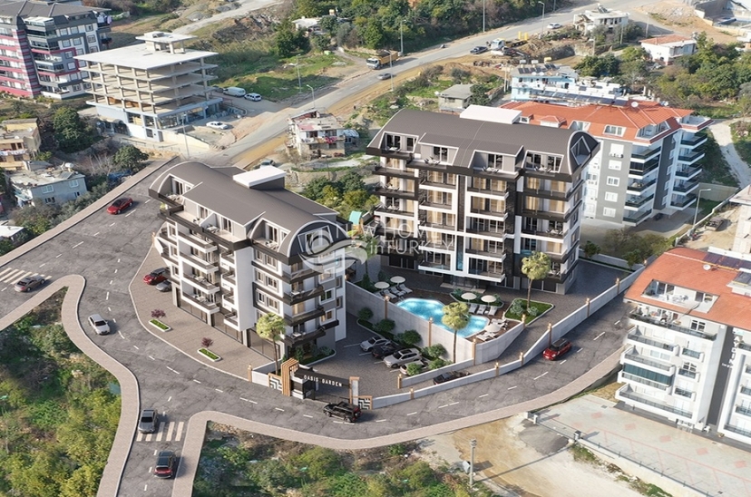 Luxuriöses 1+1 Apartment mit Burg- und Bergblick